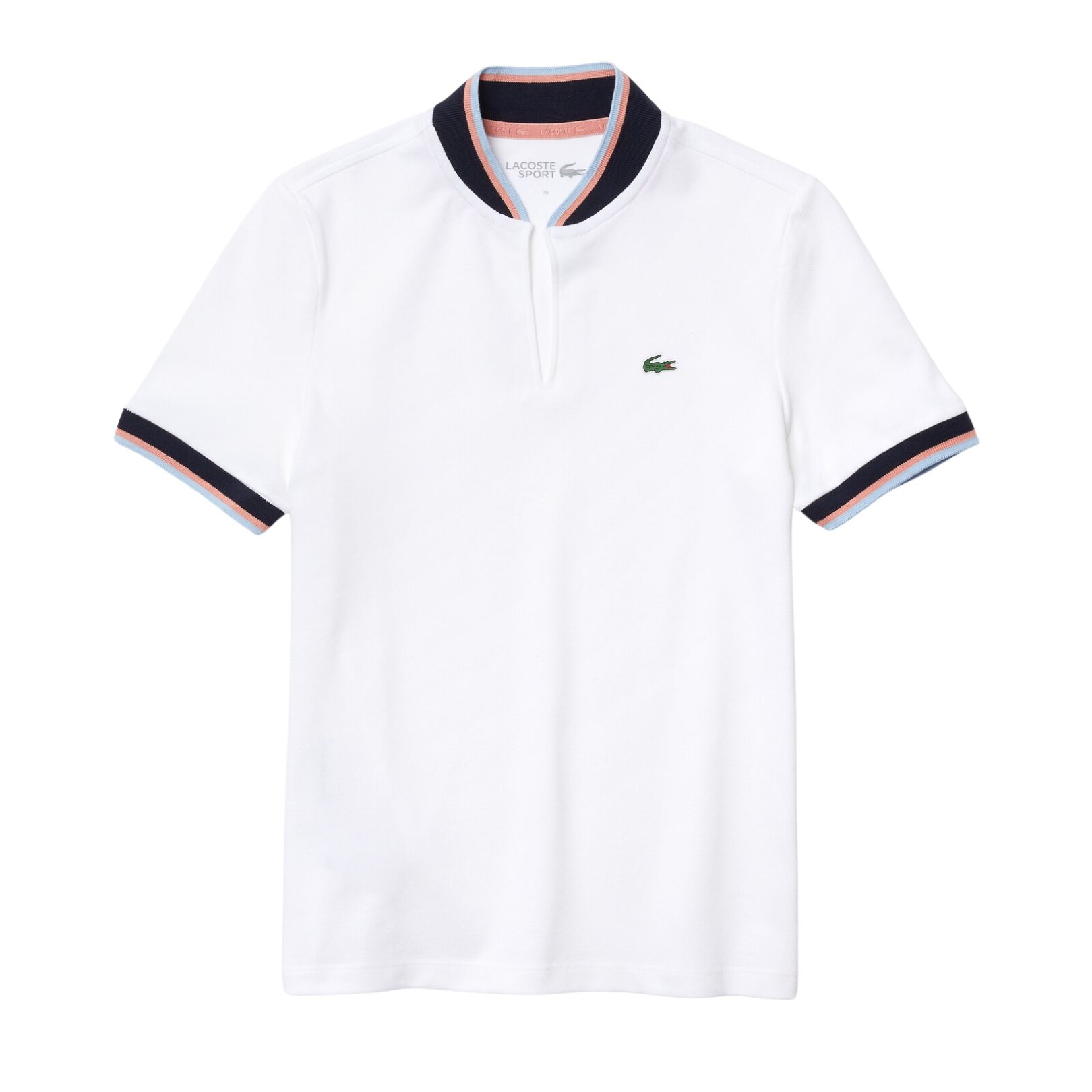 Billede af Lacoste Sport Fit Stretch Piqué Women Polo White/Navy Blue